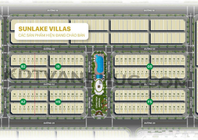 mặt bằng Sunlake Villas